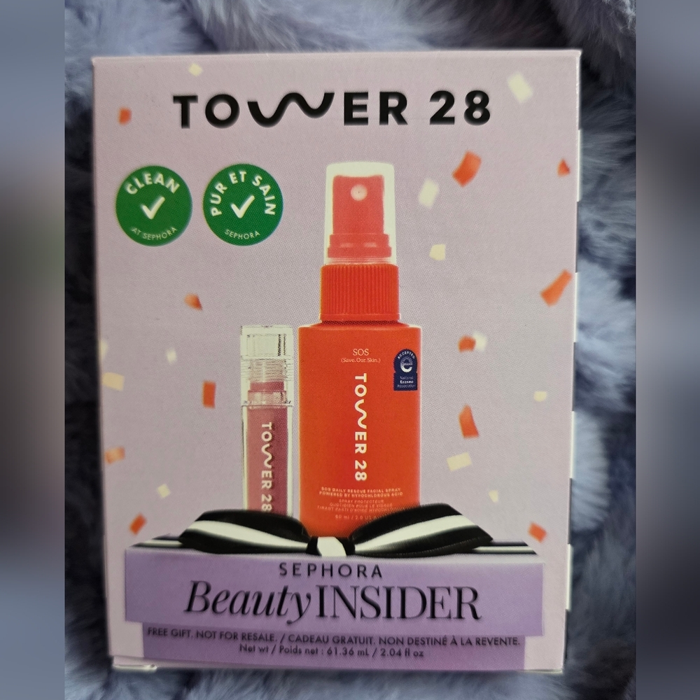 Tower 28 Makeup Setting Spray & Powder Set — Pink, Orange, Black